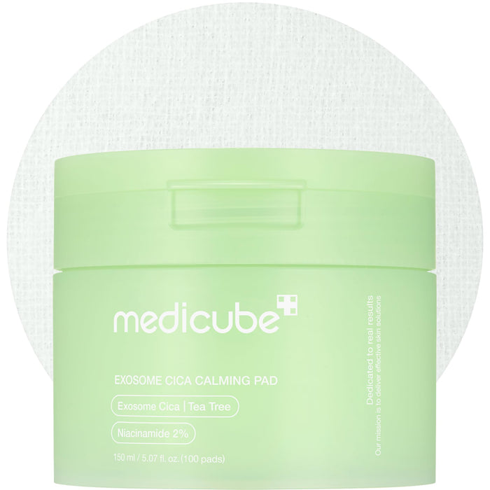Medicube Exosome CICA Tea Tree Calming Toner Pads para pieles sensibles con Centella Asiática