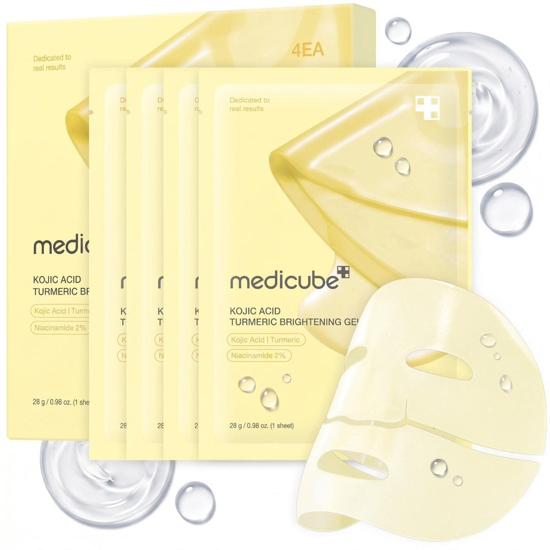 Mascarilla de gel de cúrcuma y ácido kójico MEDICUBE 4und