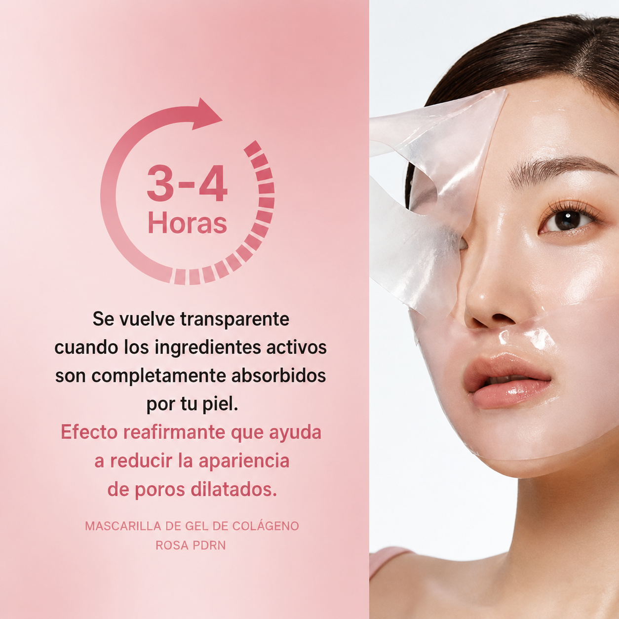 Medicube Salmon DNA PDRN mascarilla de gel de gelatina de colágeno rosa