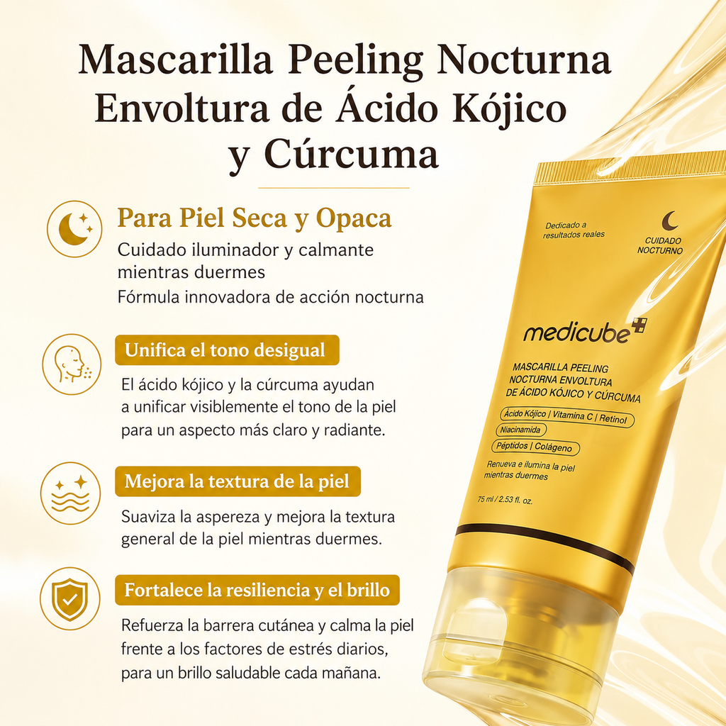 MEDICUBE Kojic Acid Turmeric Night Wrapping Mask 75ml