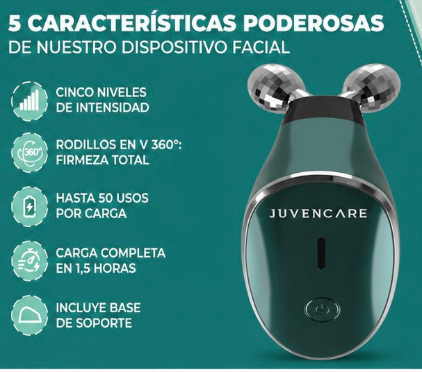Dispositivo Facial de Microcorriente JUVENCARE 6 en 1. Dispositivo facial de microcorriente avanzado.