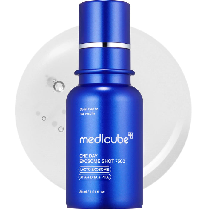 Medicube Zero Exosome Shot 7500 PPM Spicule-Gesichtsserum | Flüssiges Haut-Booster-Serum | Exosom AHA+BHA+PHA | Porenreinigung abgestorbener Hautzellen Hauttextur | Koreanische Hautpflege 1.01 fl.oz