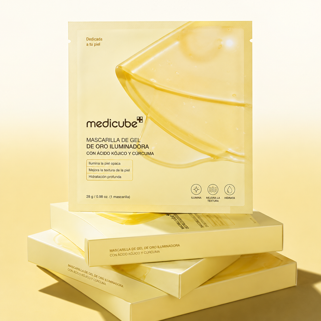 Mascarilla de gel de cúrcuma y ácido kójico MEDICUBE 4und