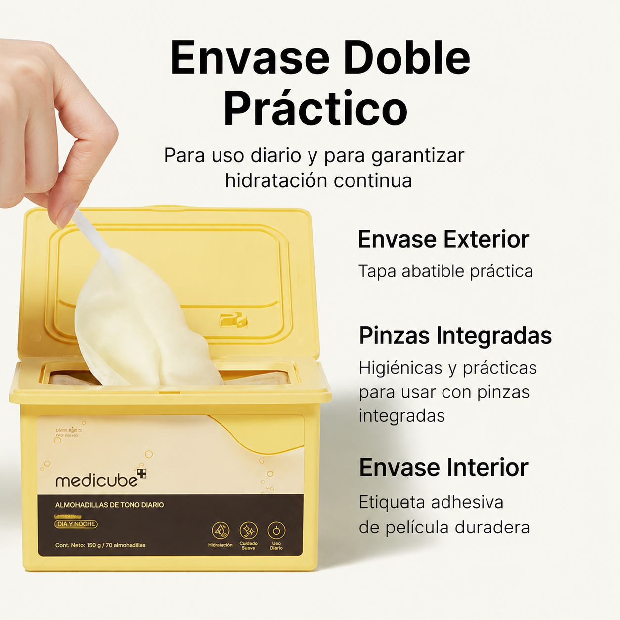 Medicube Mascarillas Diarias Rápidas Deep Vita C de 30 Hojas - Certificado Vegano